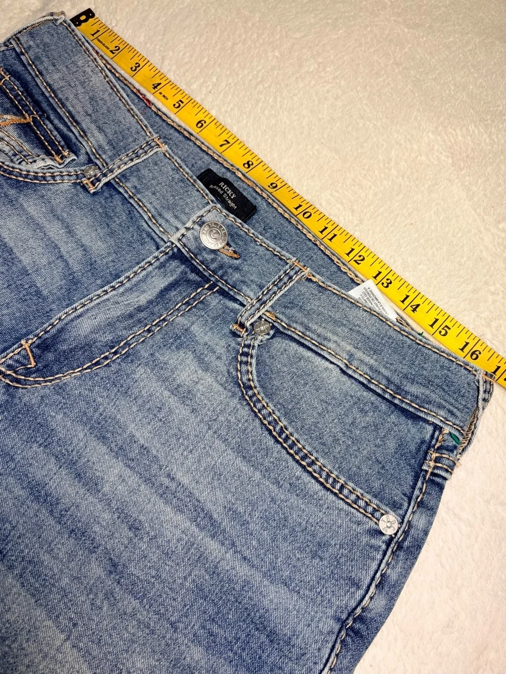 True Religion Ricky Men's Blue Denim Cut-Off Jeans Shorts Sz 32